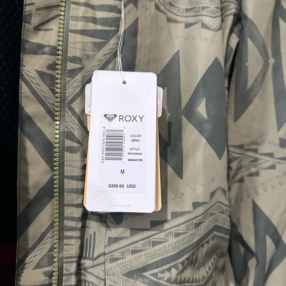 Roxy Olive Geometric Ski Jacket - Picture 6 of 7
